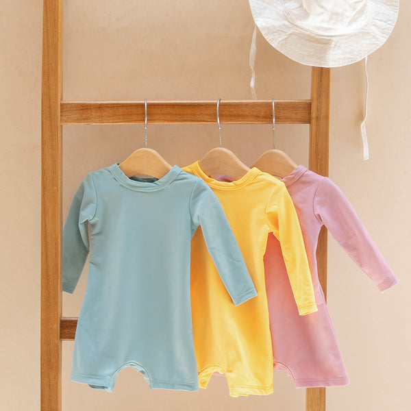 Traje de Baño en color Aqua - traje de bano para bebe - Mae & Mini