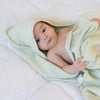 Toalla de Baño con gorro en color Verde - toalla para bebe