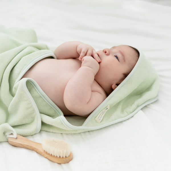 Toalla de Baño con gorro - toalla para bebe de algodon pima Mae & Mini - Mae & Mini
