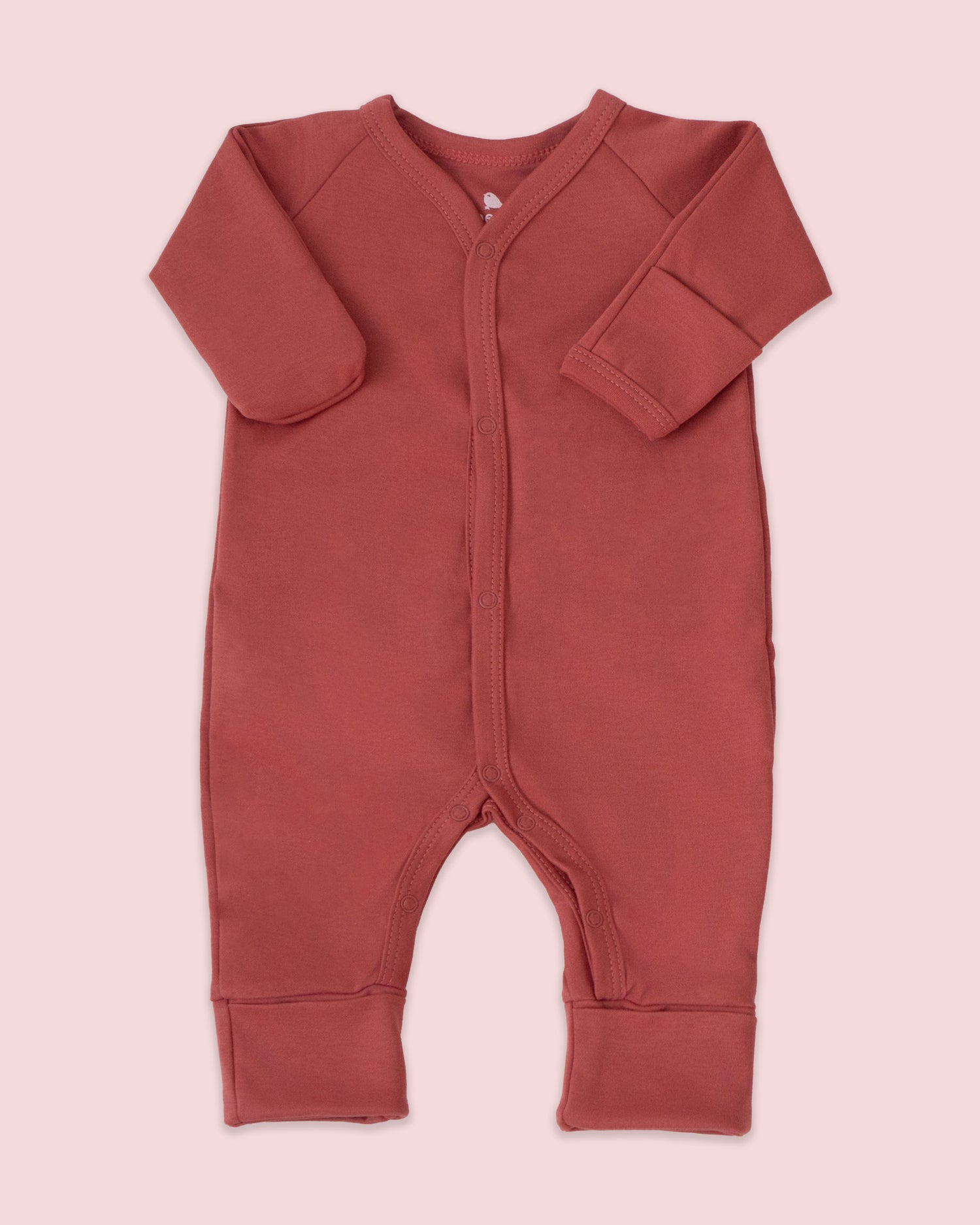 Mameluco en color Rojo Arcilla mameluco para bebe