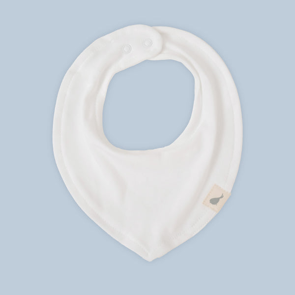 Baberito Blanco Nube - algodon pima certificado GOTS - Mae & Mini