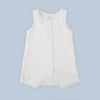 Overol Corto Blanco Nube - overol para bebe Mae & Mini