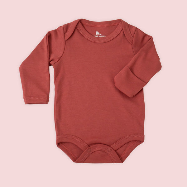 Pañalero Manga Larga - body para bebe de algodon pima Mae & Mini - Mae & Mini