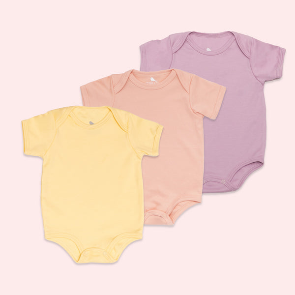 Set de Tres Pañaleros - set de regalo para bebe de algodon pima Mae & Mini - Mae & Mini