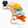 [mm-color: Naranja Terracota] Mordedera Orejitas - accesorio para bebe de algodon pima Mae & Mini