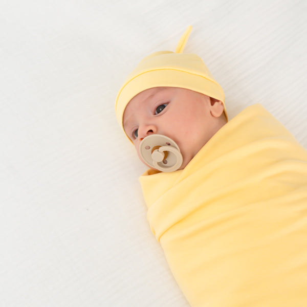 Cobijita Swaddle en color Menta - ropa organica para bebe - Mae & Mini