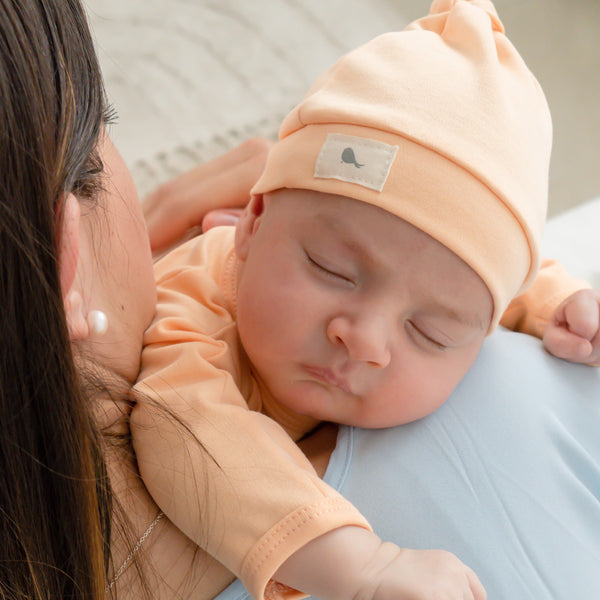 Gorrito Ajustable en Azul Mar - algodon pima certificado GOTS - Mae & Mini