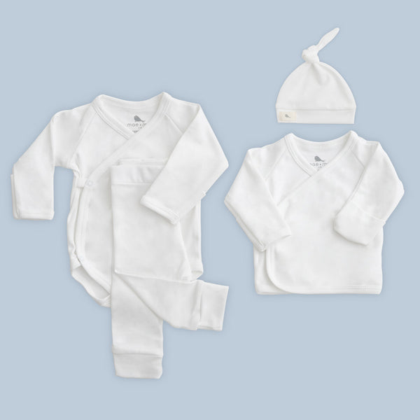Set Preemie de algodon pima organico para bebe - Mae & Mini - Mae & Mini