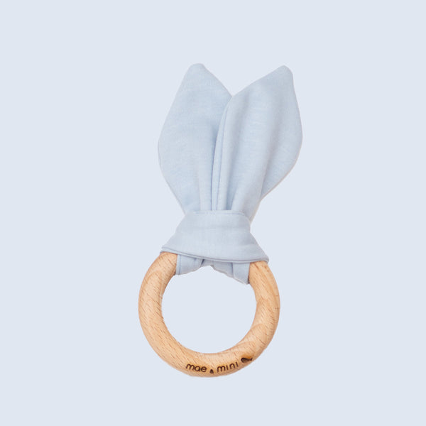 Mordedera Orejitas Azul Cielo - accesorio para bebe Mae & Mini - Mae & Mini