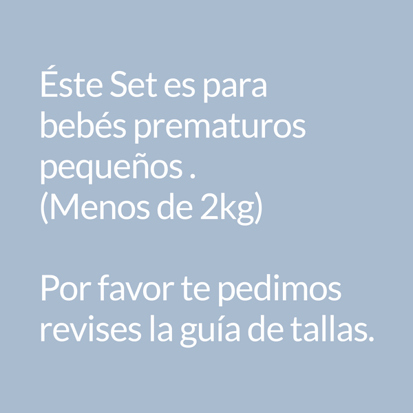 Set Preemie en color Amarillo Bebé - set de regalo para bebe - Mae & Mini